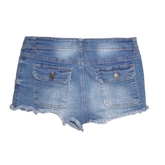 Boom Boom Jeans Light Wash Frayed Hem Shorts – Size 11 - Picture 5 of 5